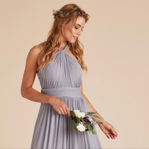 Birdy Grey Kiko Dress Silver Gray Formal Bridesmaid Wedding Medium NEW - Picture 4 of 6